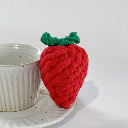 Hund Spielzeug, Baumwollseil Obstset, Realistische & Langlebige Kauspielzeug Hund, 5 Obstsorten, voller Spaß