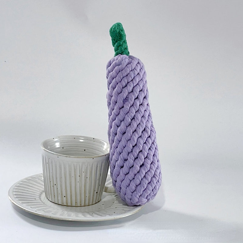 Hund Spielzeug, Baumwollseil Obstset, Realistische & Langlebige Kauspielzeug Hund, 5 Obstsorten, voller Spaß