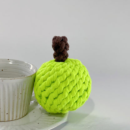 Hund Spielzeug, Baumwollseil Obstset, Realistische & Langlebige Kauspielzeug Hund, 5 Obstsorten, voller Spaß