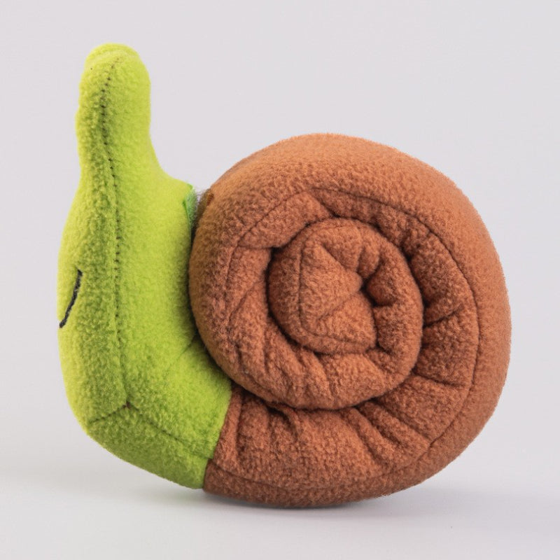 Kuscheltier für Hunde,Faltbares Spielzeug in Schneckenform mit BB-Sound, Interaktives Futterspielzeug für alle Hunde