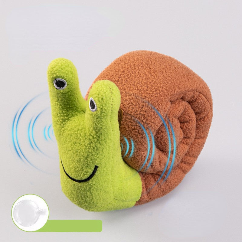 Kuscheltier für Hunde,Faltbares Spielzeug in Schneckenform mit BB-Sound, Interaktives Futterspielzeug für alle Hunde