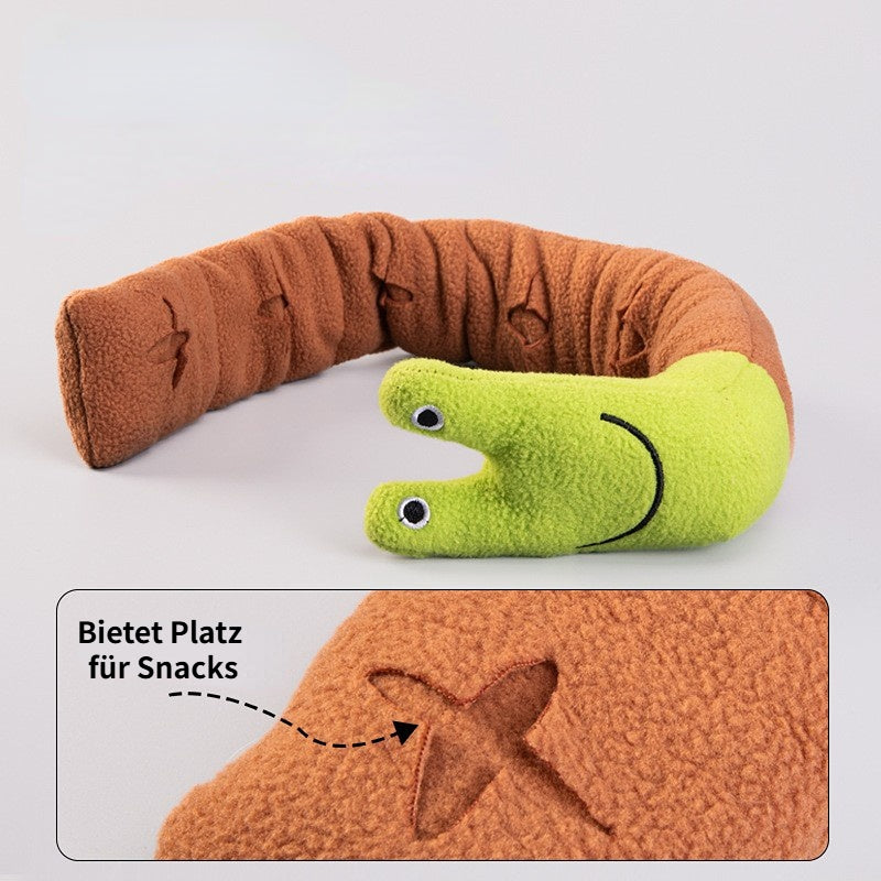 Kuscheltier für Hunde,Faltbares Spielzeug in Schneckenform mit BB-Sound, Interaktives Futterspielzeug für alle Hunde