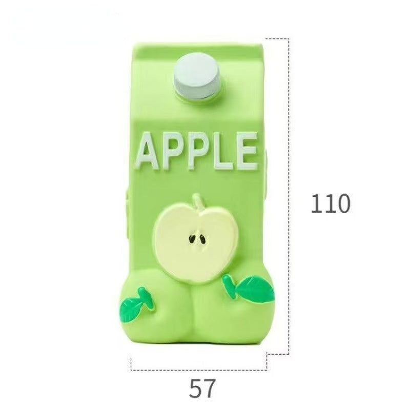 Hundespielzeug Unkaputtbar, Simulations Saftflasche aus Latex mit Fruchtduft & Geräuschfunktion, Spaßbringendes Hundespielzeug