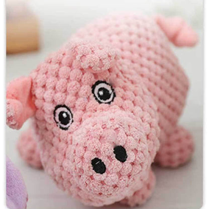 Hund Kuscheltiere, Drei Krummhalsige Stofftiere, Hundespielzeug Quietschen, Kauspielzeuge für Hunde, Waschbar, 3er-Set