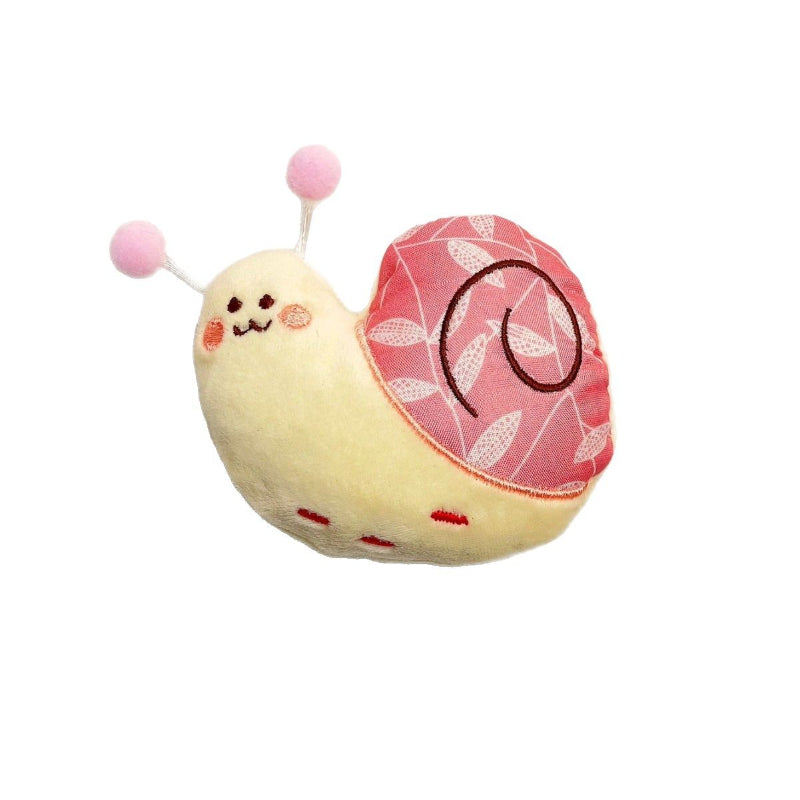 Kuscheltier für Hunde, Niedlicher Cartoon Schnecken-Spielzeug für Interaktion, kauspielzeug für welpen, Vier Farben (1 Stück)