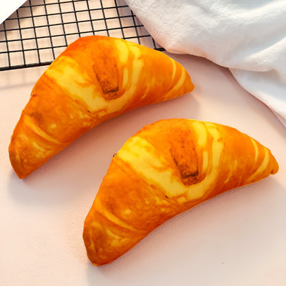 Hund Spielzeug, Plüschspielzeug, Realistische Croissantform Kauspielzeug, Zahnpflege & Selbstbeschäftigung (1 Stück)