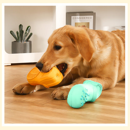 Hundespielzeug Unkaputtbar, Latex-Hausschuhe, Hundespielzeug Gummi, Langlebiges Kauspielzeug für alle Hundegrößen, Zwei Farben