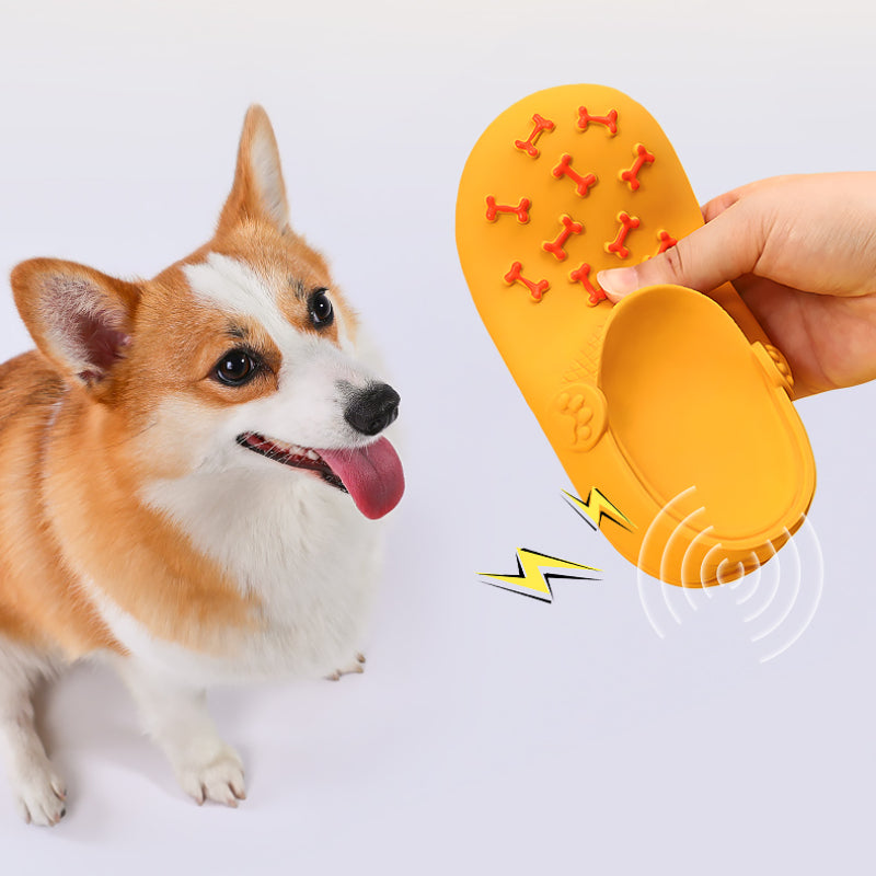 Hundespielzeug Unkaputtbar, Latex-Hausschuhe, Hundespielzeug Gummi, Langlebiges Kauspielzeug für alle Hundegrößen, Zwei Farben