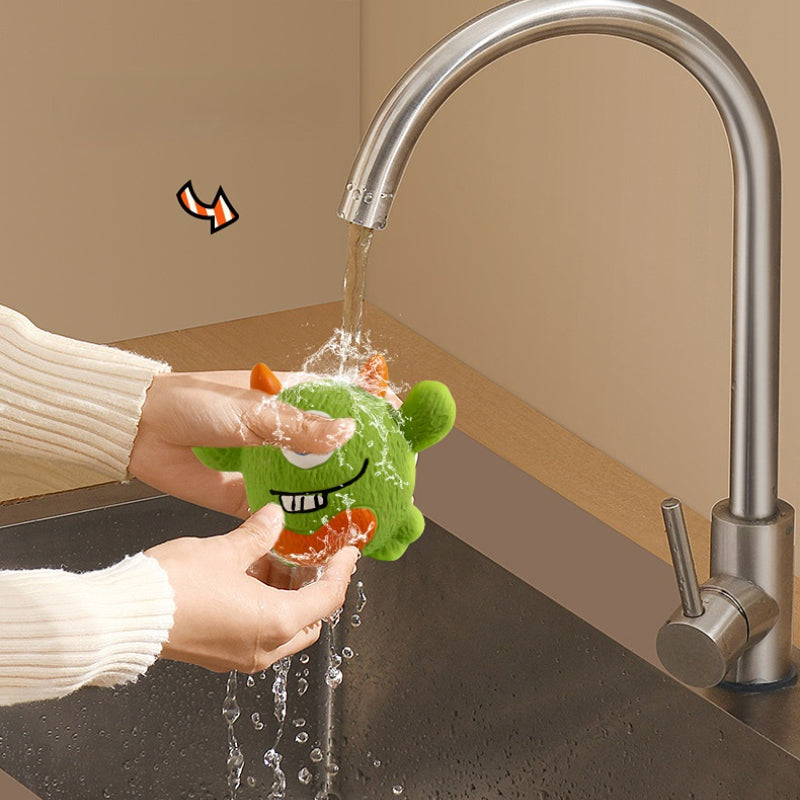 Spielzeug Hund, Grüner Latex-Kleiner Teufel Kauspielzeug, Lustiges Quietschspielzeug, Welpenspielzeug, Waschbar (1 Stück)