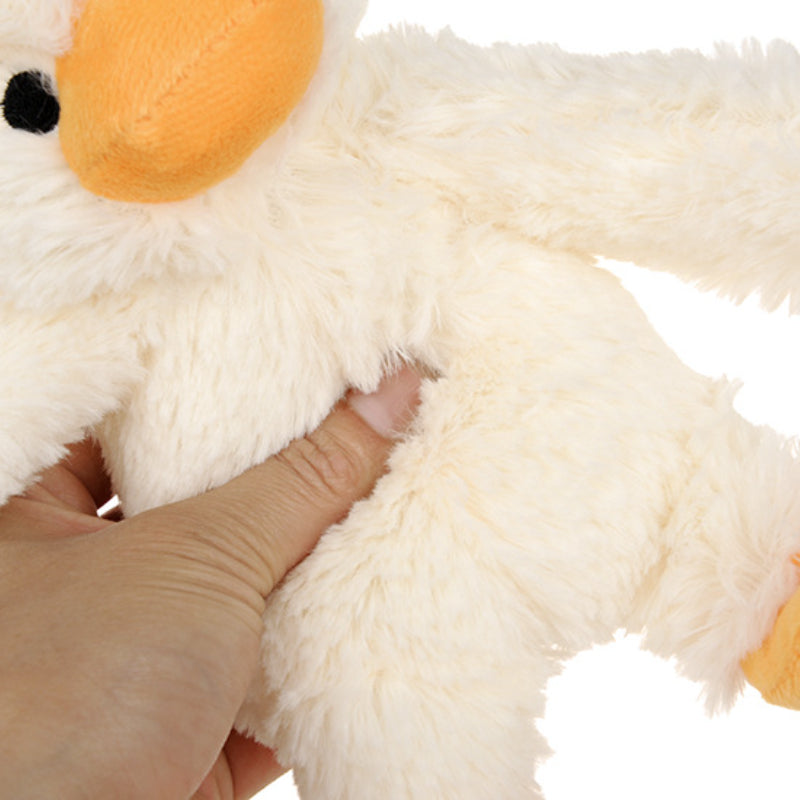 Kuscheltier für Hunde, Kleine Ente mit BB vocalization Hundespielzeug, Groß und Klein, Ideal zum Kauen und Schlafens (1 Stück)