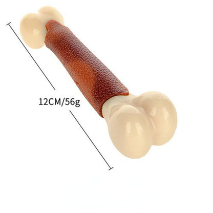 Kauknochen für Hunde, Fleischiges Aroma Nylonknochen, Bissfest, Zahnpflege Spielzeug, Drei Größen, Geeignet für alle Hunde