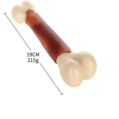 Kauknochen für Hunde, Fleischiges Aroma Nylonknochen, Bissfest, Zahnpflege Spielzeug, Drei Größen, Geeignet für alle Hunde