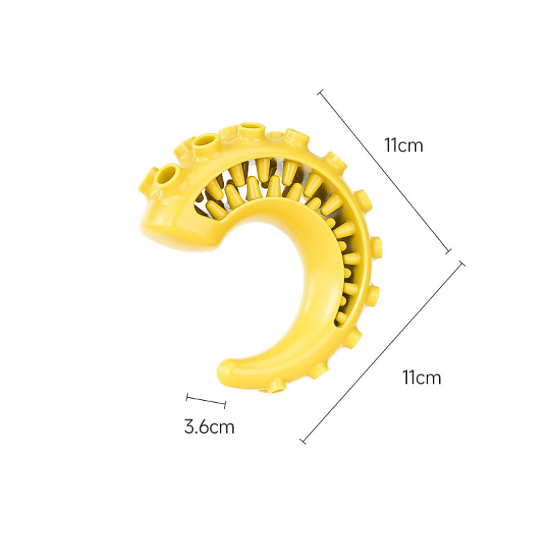 Spielzeug Hund, TRP Tintenfischtentakel-Spielzeug, Hunde Intelligenzspielzeug mit Slow Food & Zahnreinigung, Zwei Farben (1 Stück)