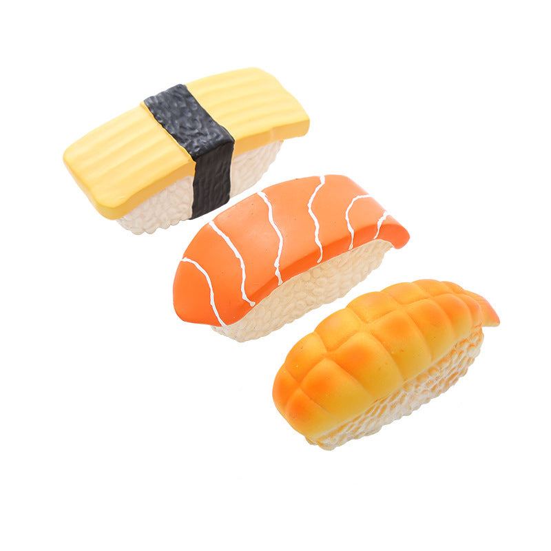 Hund Spielzeug, Latex Fun Sushi Set, interaktives Spielzeug & Hundespielzeug Quietschen, ideal für alle aktive Hunde