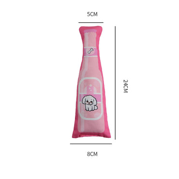 Kuscheltier für den Hund, Kreative Getränkeform, Strapazierfähig & Waschbar, Kauspielzeug für Hunde, Drei Stile in einem Set