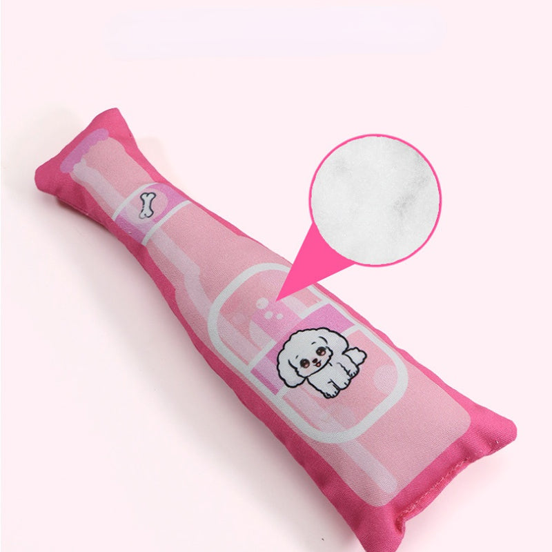 Kuscheltier für den Hund, Kreative Getränkeform, Strapazierfähig & Waschbar, Kauspielzeug für Hunde, Drei Stile in einem Set