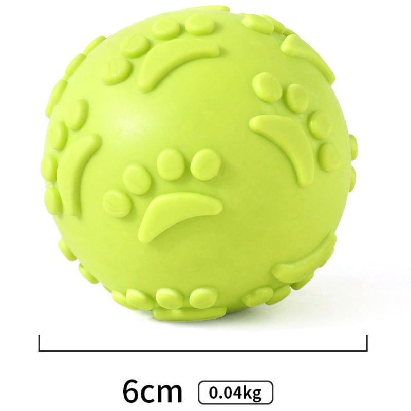 Spielzeug für den Hund, Interaktives TRP Hundeball mit quietschen, weich & elastisch, Kauspielzeug Hund, Drei Farben (1 Stück)