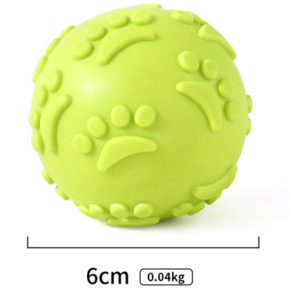 Spielzeug für den Hund, Interaktives TRP Hundeball mit quietschen, weich & elastisch, Kauspielzeug Hund, Drei Farben (1 Stück)