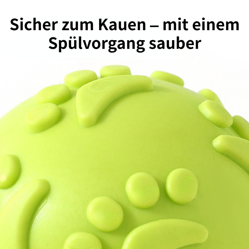 Spielzeug für den Hund, Interaktives TPR Hundeball mit quietschen, weich & elastisch, Kauspielzeug Hund, Drei Farben (1 Stück)
