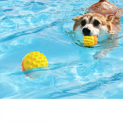 Spielzeug Hund, TRP Hundeball, Hundespielzeug Quietschen, Wasserspielzeug Hund, Bump-Textur für Zahnpflege, Zwei Farben