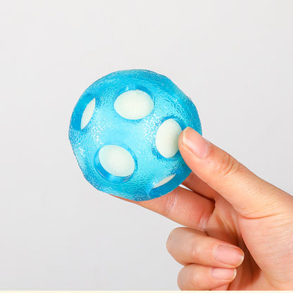 Spielzeug für den Hund, TRP Hundeball, Blauer schwimmender Schwammball, Wasserspielzeug Hund, 2er Set mit 7 cm Durchmesser