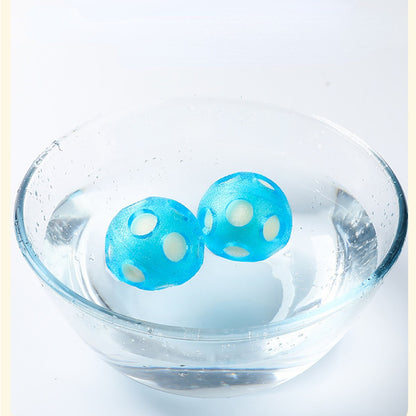 Spielzeug für den Hund, TRP Hundeball, Blauer schwimmender Schwammball, Wasserspielzeug Hund, 2er Set mit 7 cm Durchmesser