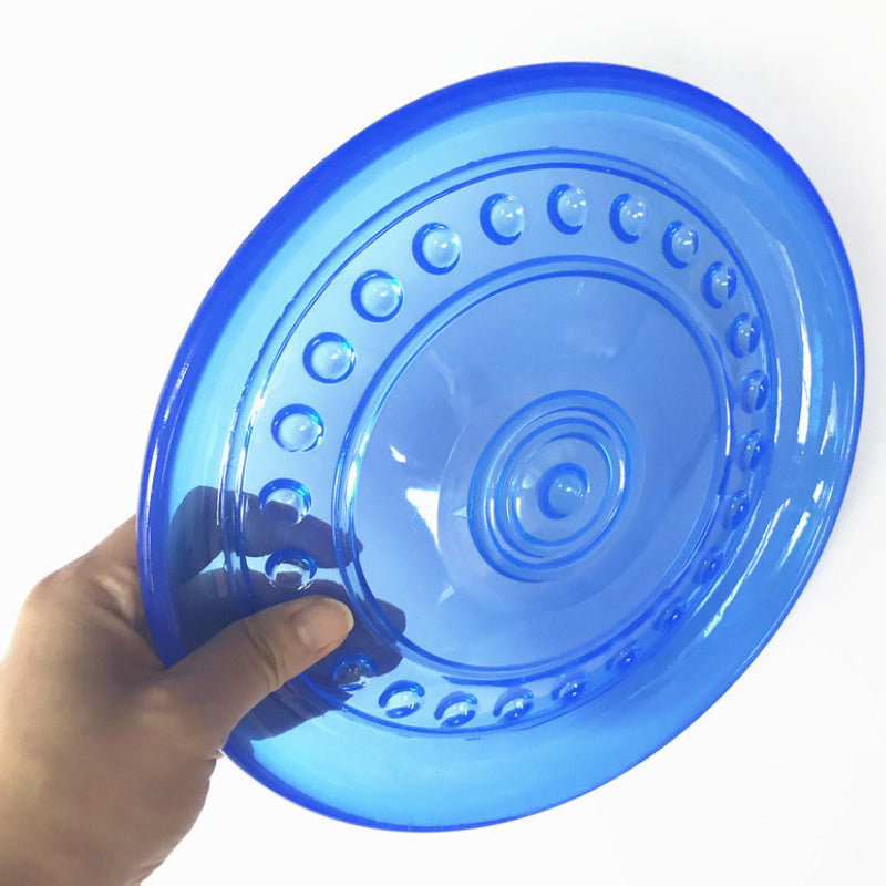 Hundespielzeug Unkaputtbar, TRP Blaue Hundefrisbee, Hund Spielzeug mit Funktion, Wasserspielzeug Hund, Drei Größen erhältlich