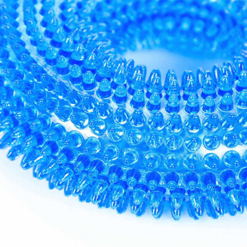 Unkaputtbares Hundespielzeug, TRP Blaues Dornenring, Zahnpflege für Hunde, Hundespielzeug Quietsch, Zwei Größen für alle Hunde