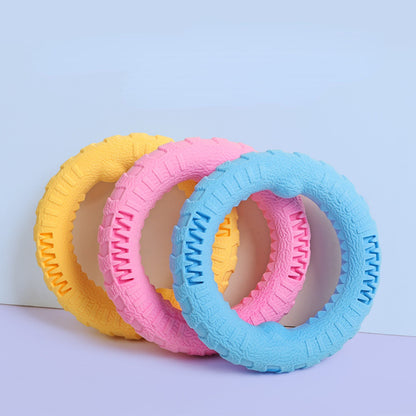 Hundespielzeug Unkaputtbar, TRP-Foam Ringspielzeug, Trainingsspielzeug für Hunde, Zerrspielzeug, Drei Farben Set