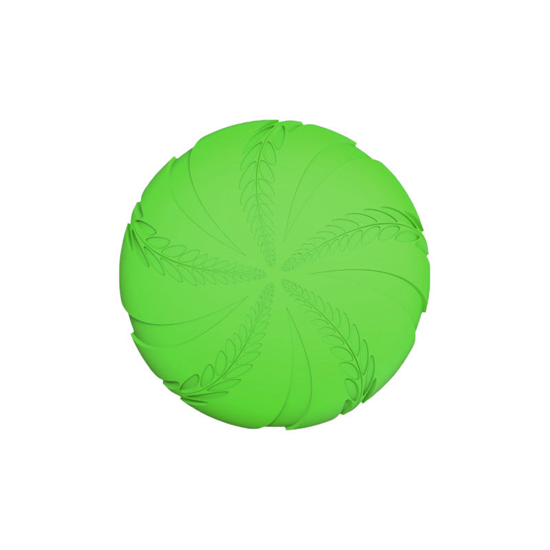 Hundespielzeug, Hundefrisbee, EVA-Weizenährenmuster, Blau und Grün, Wasserspielzeug Hund, Interaktives Hundespielzeug (1 Stück)