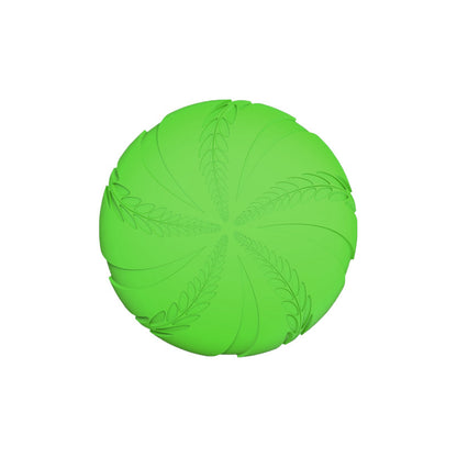 Hundespielzeug, Hundefrisbee, EVA-Weizenährenmuster, Blau und Grün, Wasserspielzeug Hund, Interaktives Hundespielzeug (1 Stück)