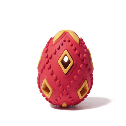 Hunde Intelligenzspielzeug, Rot Hohle Eier, Hundespielzeug Robust, Kauspielzeug Hund, Interaktives Ballwurfspiel mit Hunden