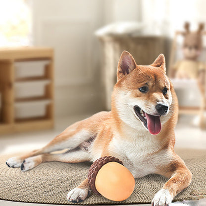 Hunde Intelligenzspielzeug, Silikon-Eichel, Futterspielzeug für Hunde, Langsame Futteraufnahme für Alle Hunde, Braun und Grün