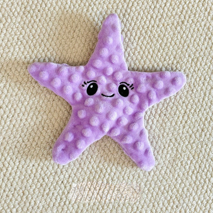 Hunde Intelligenzspielzeug, Plüsch Seestern mit Krinklepapier, BB-Sound & Futterversteck, Kauspielzeug, Vierfarbiger