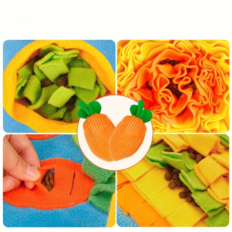 Hunde Intelligenzspielzeug, Schnüffelmatte Hund, Futterversteck, interaktives Schnüffelspiel für Hunde, Faltbar, 80 cm lang