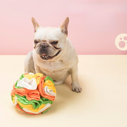 Hunde Intelligenzspielzeug, Hundeball aus Polarfleece für interaktiven Spaß, Futterversteckspielzeug für Hunde, Zwei Größen