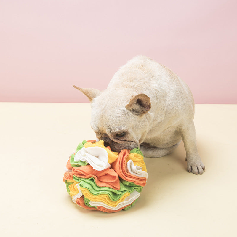 Hunde Intelligenzspielzeug, Hundeball aus Polarfleece für interaktiven Spaß, Futterversteckspielzeug für Hunde, Zwei Größen