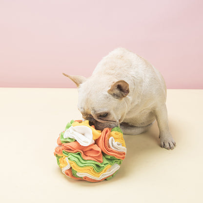 Hunde Intelligenzspielzeug, Hundeball aus Polarfleece für interaktiven Spaß, Futterversteckspielzeug für Hunde, Zwei Größen