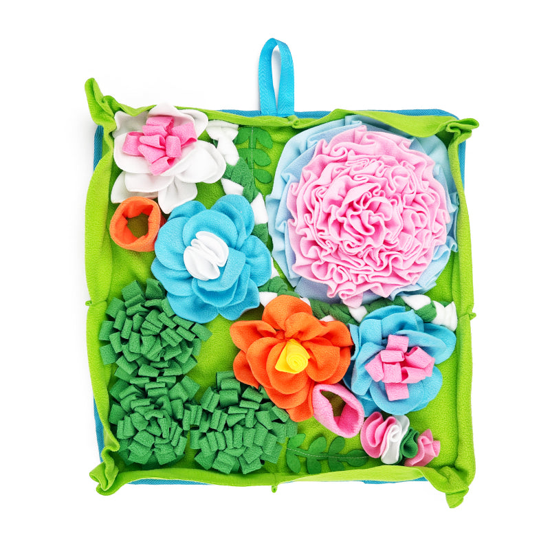 Hunde Intelligenzspielzeug, Interaktives Garten-Thema Schnüffelmatte Spielzeug für Hunde, Komplexe & Spielspaß Blumenstruktur