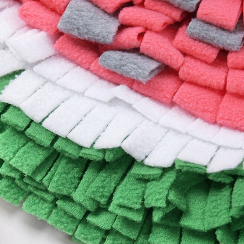 Hunde Intelligenzspielzeug, Schnüffelmatte in Form von Wassermelonen, Hundespielzeug für Beschäftigung & Spiel, Drei Stile