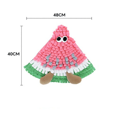 Hunde Intelligenzspielzeug, Schnüffelmatte in Form von Wassermelonen, Hundespielzeug für Beschäftigung & Spiel, Drei Stile