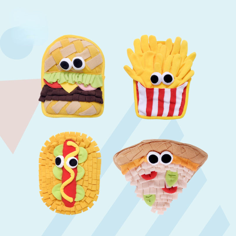 Hunde Intelligenzspielzeug, schnüffelmatte hund, Food Series, Spielzeug für den Hund, Vier Stile für Beschäftigung Spielzeug