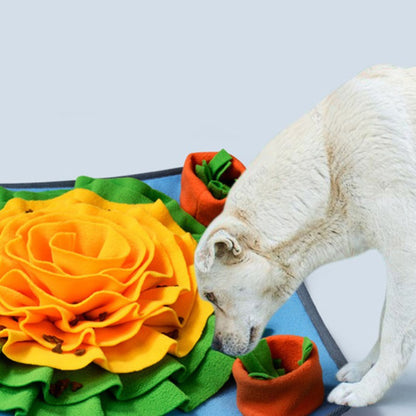 Hunde Intelligenzspielzeug, Blau Schnüffelmatte, kraftvoller Saugnapf & Rutschfest, Interaktives & Stressreduzierung für Hunde