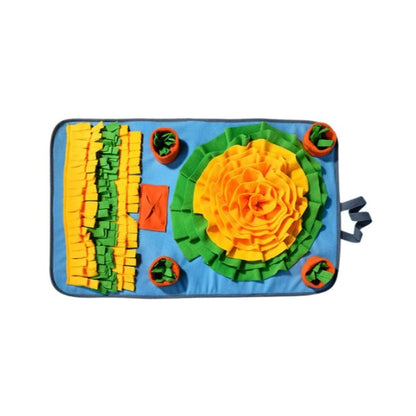 Hunde Intelligenzspielzeug, Blau Schnüffelmatte, kraftvoller Saugnapf & Rutschfest, Interaktives & Stressreduzierung für Hunde