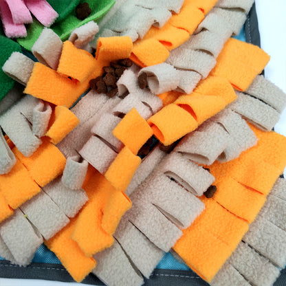 Hunde Intelligenzspielzeug, Schnüffelmatte für kreative Nasenarbeit, interaktives Futterspielzeug für Hunde in blau