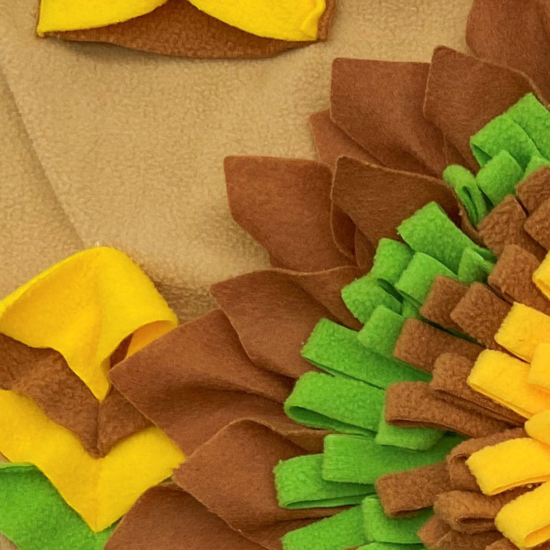 Hunde Intelligenzspielzeug, Schnüffelmatte, Interaktives Futterspielzeug mit BiBi-Sound & Rutschfester Unterlage, Zwei Farben