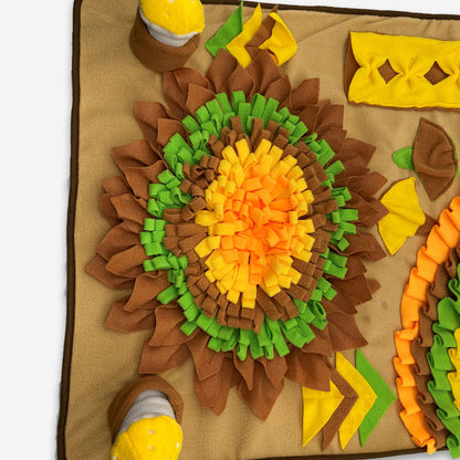 Hunde Intelligenzspielzeug, Schnüffelmatte, Interaktives Futterspielzeug mit BiBi-Sound & Rutschfester Unterlage, Zwei Farben