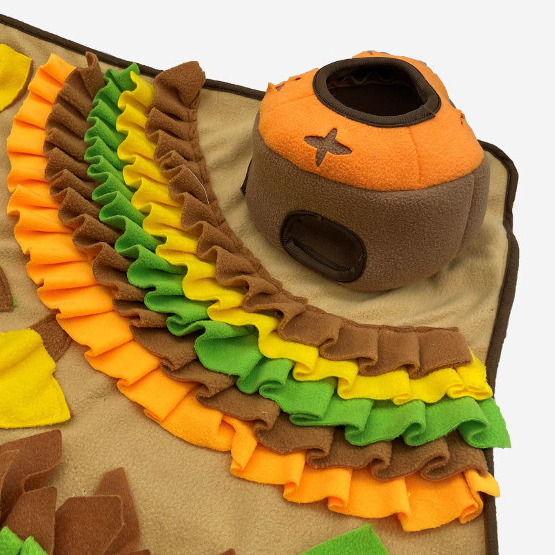 Hunde Intelligenzspielzeug, Schnüffelmatte, Interaktives Futterspielzeug mit BiBi-Sound & Rutschfester Unterlage, Zwei Farben