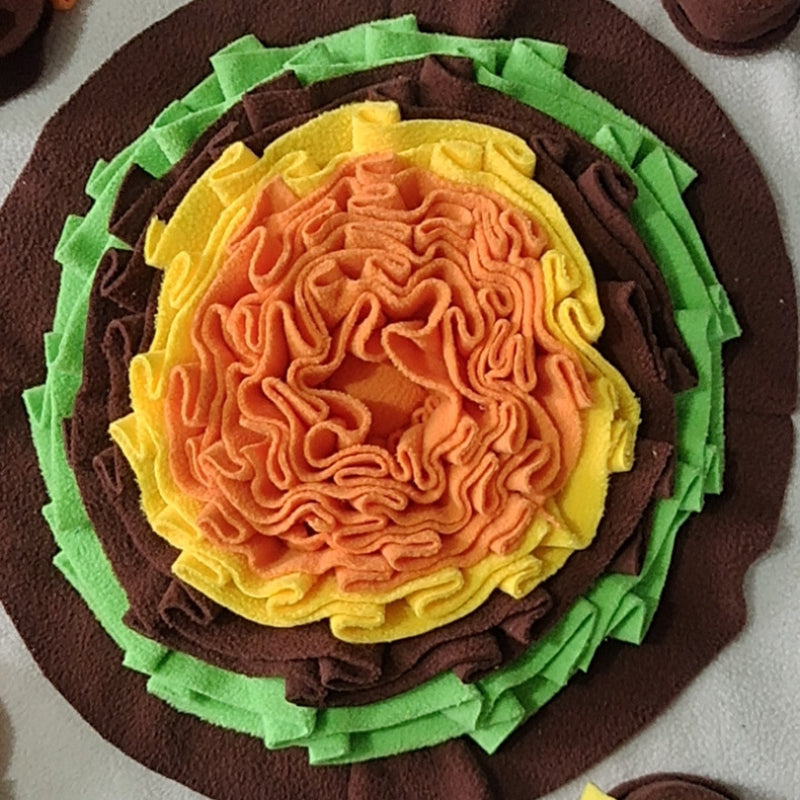 Hunde Intelligenzspielzeug, Schnüffelmatte, Interaktives Futterspielzeug mit BiBi-Sound & Rutschfester Unterlage, Zwei Farben