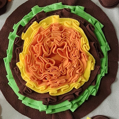 Hunde Intelligenzspielzeug, Schnüffelmatte, Interaktives Futterspielzeug mit BiBi-Sound & Rutschfester Unterlage, Zwei Farben